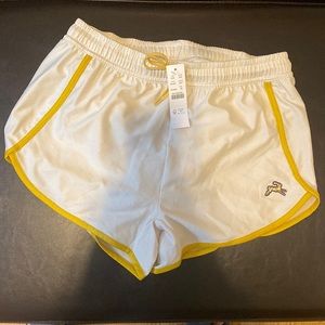 Tracksmith x J Crew Van Cortland Shorts in Natural/Gold - women’s XS